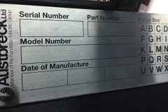 Stainless Steel Serial Plate