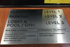 Stainless Steel Directional Sign